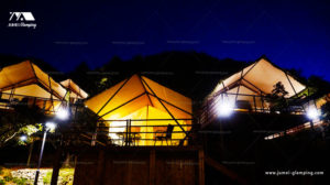 Safari Tent in the night