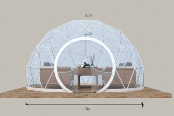 3m Dome Lounge Front