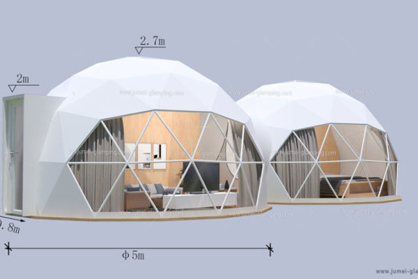 5m5m Custom Glamping Dome Suite