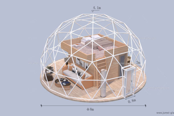 8M Glamping Dome Loft