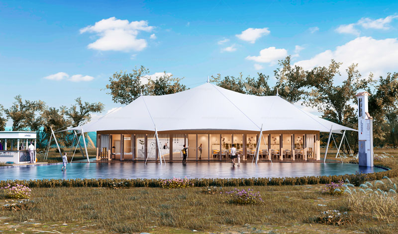 Luxury Lodge Tent YX Resort Idea