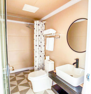 Glamping Dome Bathroom