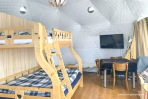 Bunk bed Glamping Dome