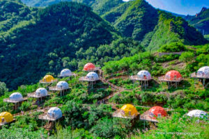 Colorful Glamping Domes Colorful Glamping Domes