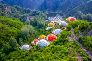 Colorful Glamping Domes in the Valley