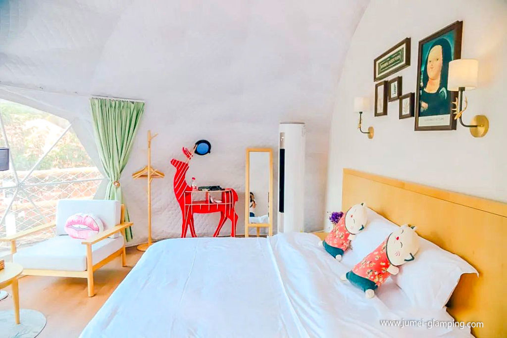 Colorful Glamping Domes on the Mountain - Jumei Glamping Tents