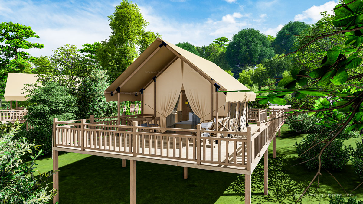 Safari glamping outlet tent