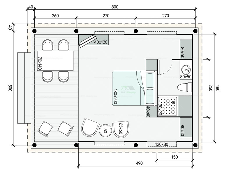 B40 Floor Plan 2D