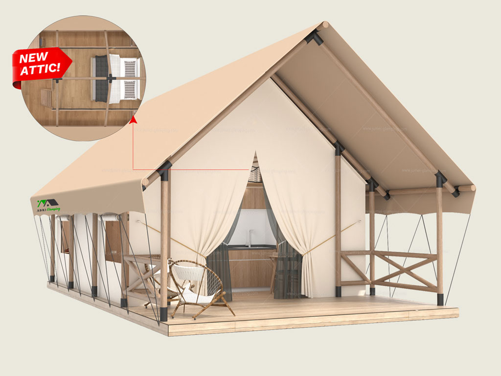 Luxury Safari Tent B45 with Attic