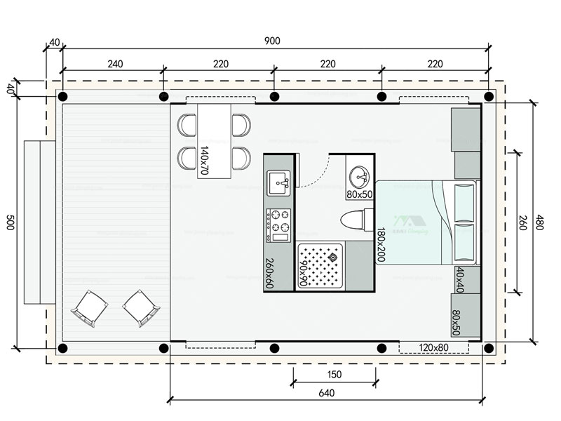 B45 Floor Plan 2d Ground Floor