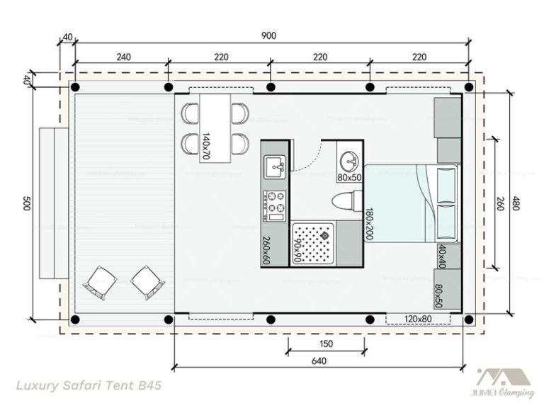 Luxury Safari Tent - Jumei Glamping Tents and Pods