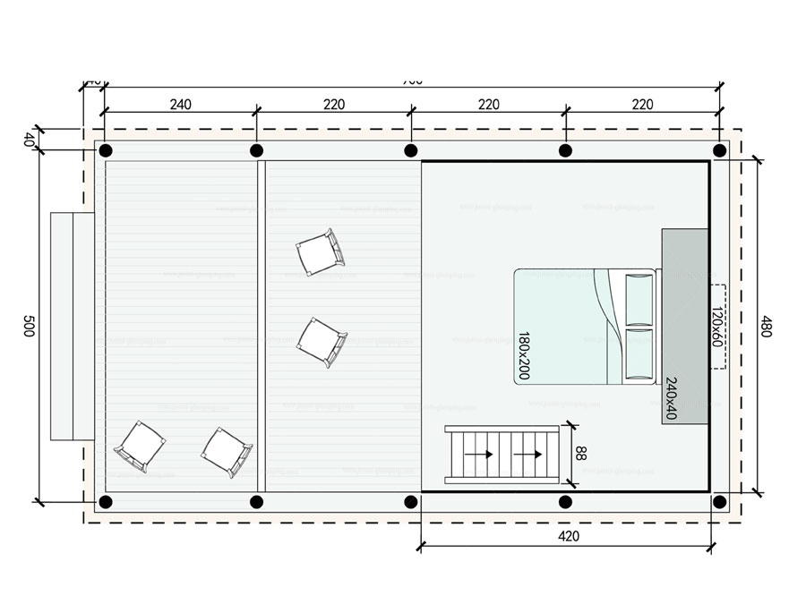 BGL45 Floor Plan 2D(Loft)