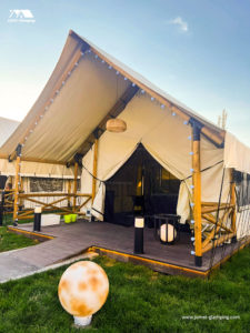 Luxury Safari Tent for Glamping BBQ