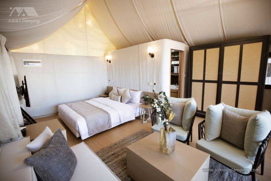 Deluxe Safari Tent Glamping Resort And Interior Design On The Beach Jumei Glamping Tents And Pods