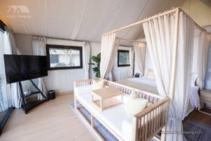 Bed of Luxury Safari Tent