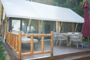 Sideview of Luxury Safari Tent