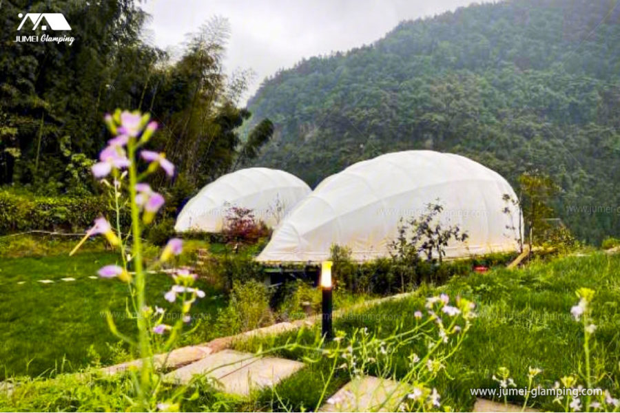 Shell Pod Concept 8 Styles 40s Glamping Domes and New Glamping Pods in a Resort - Jumei ...
