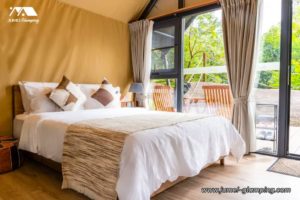 Beds in a Safari Tent