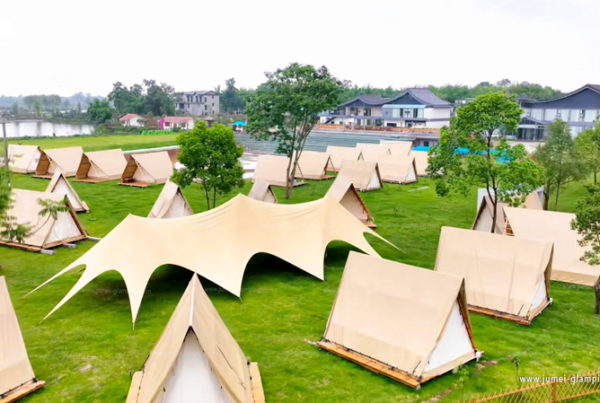 30 A-frame safari tents glamping retreat