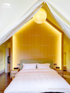 Interior design of safari tent