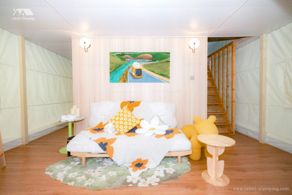Two-story Safari Tent Livingroom